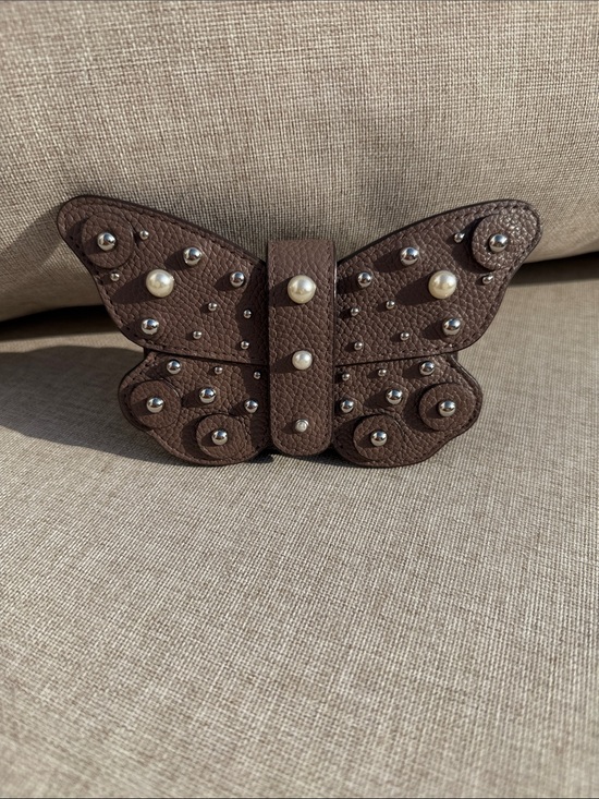 kate spade Accessories - Kate Spade Butterfly Leather Card Holder EUC